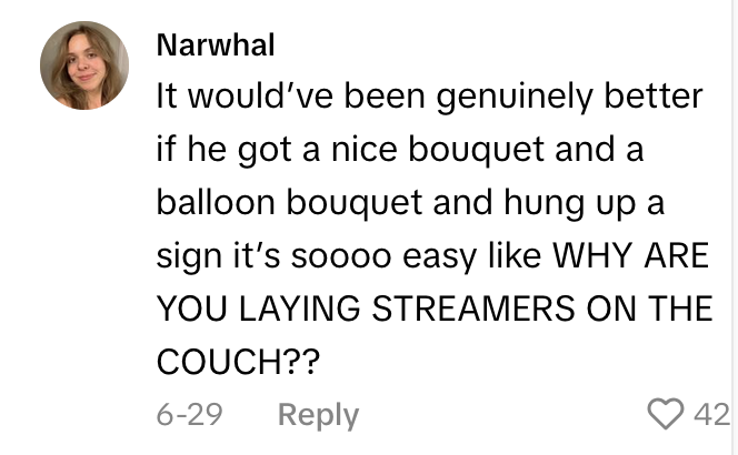 TikTok comment